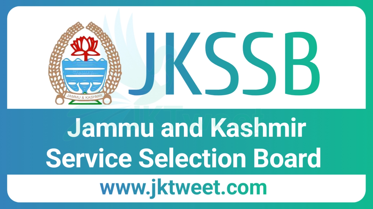 JKSSB released exam date for supervisor post. | JK Tweet